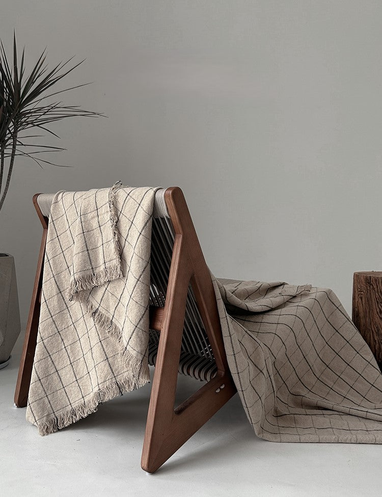 WASABI – Linen cotton blanket, 130x200 cm