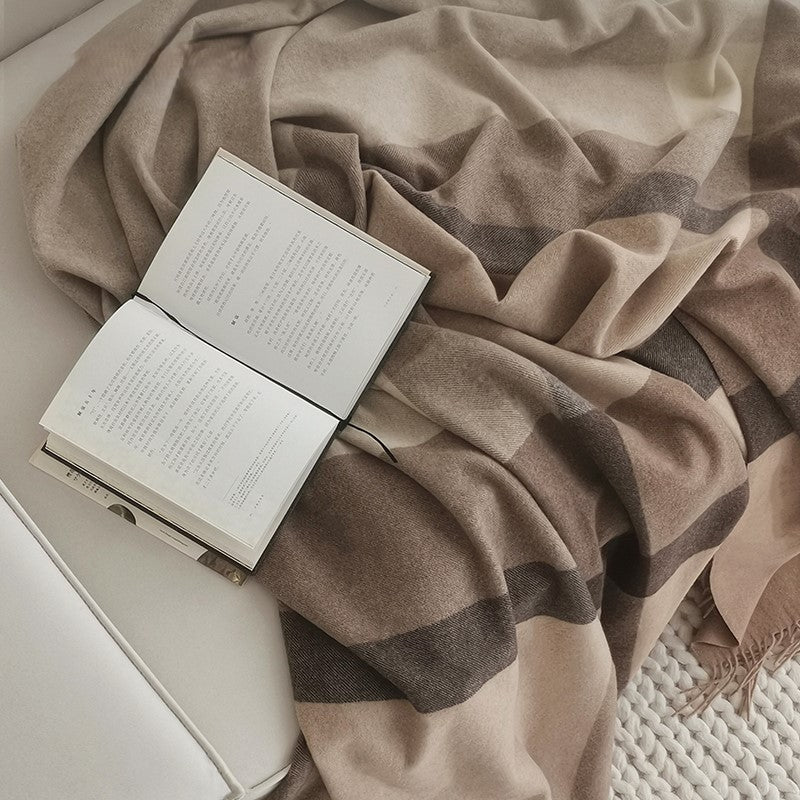 COCO - Plaid 100% laine d'agneau certifié WOOLMARK, 150x200 cm