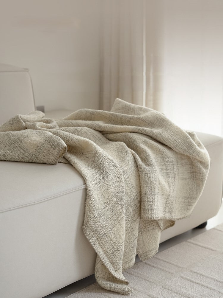 URBAN CHECK - Plaid en laine, 145x180 cm