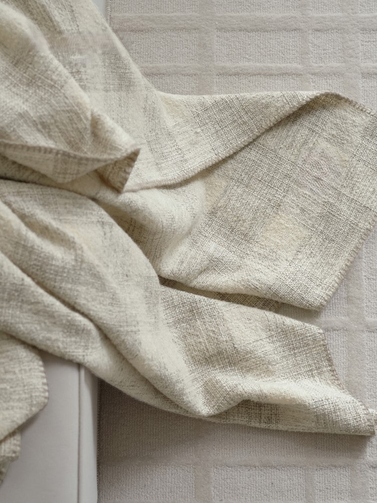 URBAN CHECK - Plaid en laine, 145x180 cm