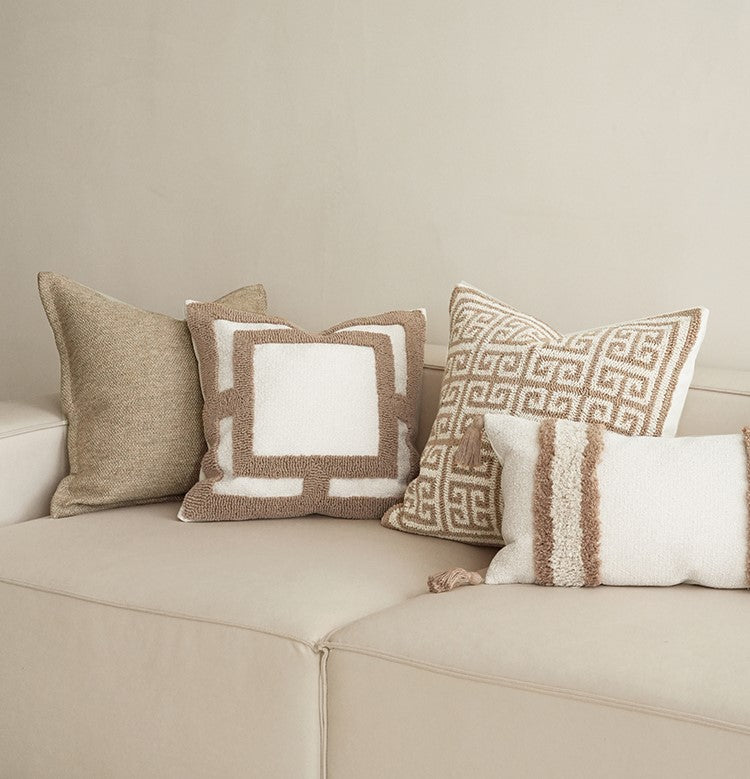 ISABELLE – Getufte kussenhoes 100% katoen, 45x45 & 50x50 cm