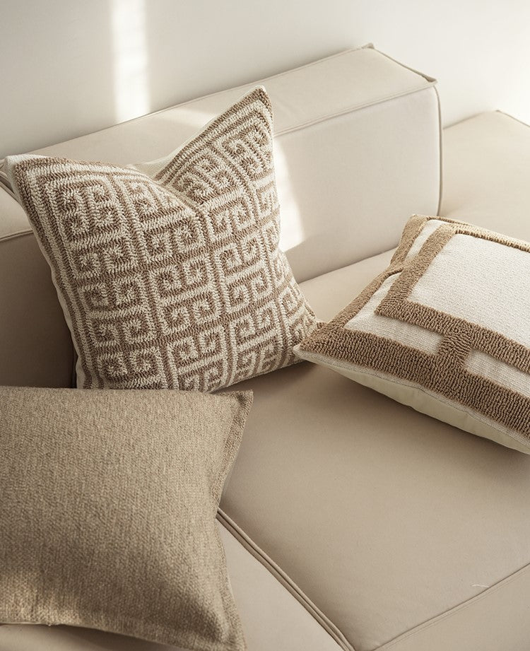 ISABELLE – Getufte kussenhoes 100% katoen, 45x45 & 50x50 cm