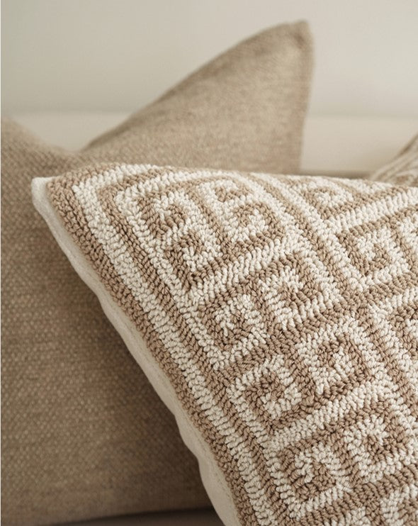 ISABELLE – Getufte kussenhoes 100% katoen, 45x45 & 50x50 cm