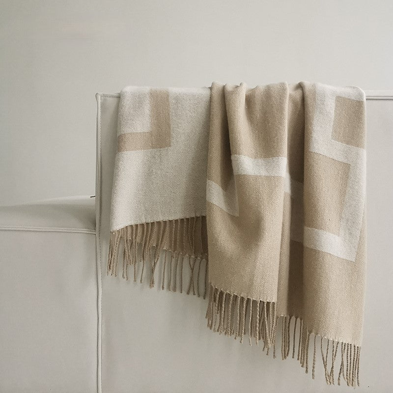 CITY LUXE - Plaid 100% lamswol woolmark gecertificeerd, 130x195 cm