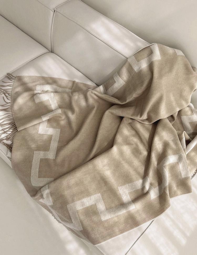 CITY LUXE - Plaid 100% lamswol woolmark gecertificeerd, 130x195 cm
