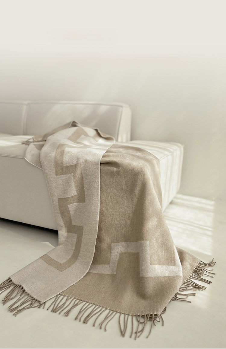 CITY LUXE - Plaid 100% lamswol woolmark gecertificeerd, 130x195 cm