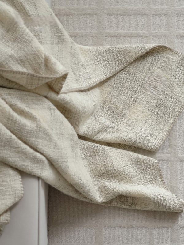 URBAN CHECK – Wool plaid, 145x180 cm