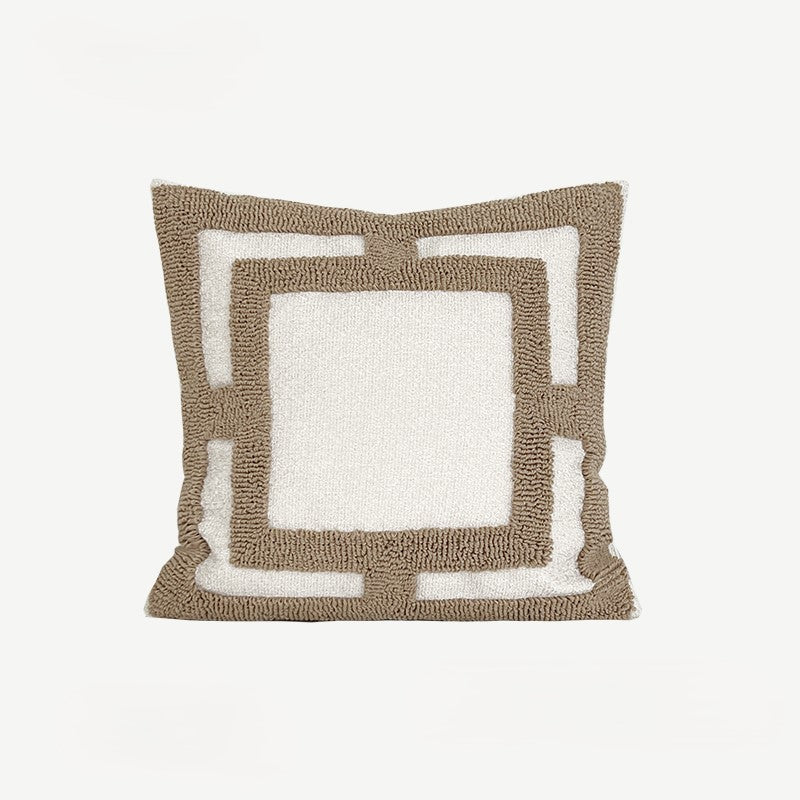 AMELIE - Getufte Kussenhoes Linnenmix, 45x45 cm