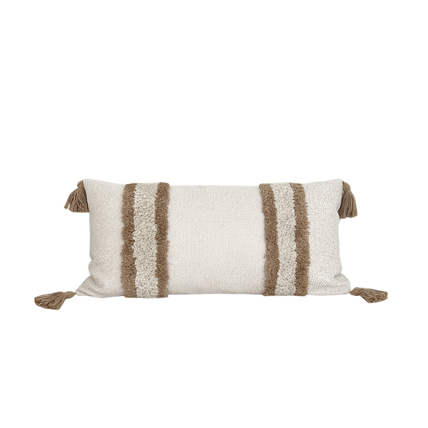 CLARA – Cotton blend tufted cushion cover, 30x60 cm