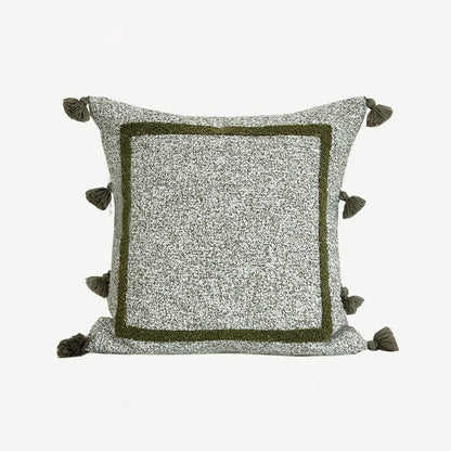 LIV - Jacquard kussenhoes met borduurwerk, 50x50 cm