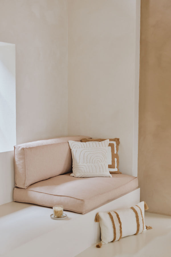 LUNA – Luxurious tufted cushion cover, 45x45 cm