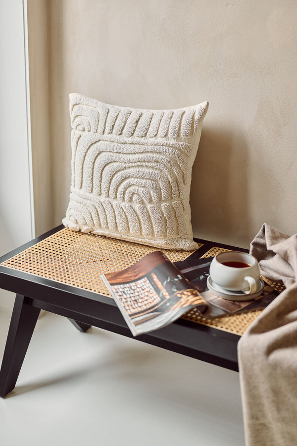 LUNA – Luxurious tufted cushion cover, 45x45 cm