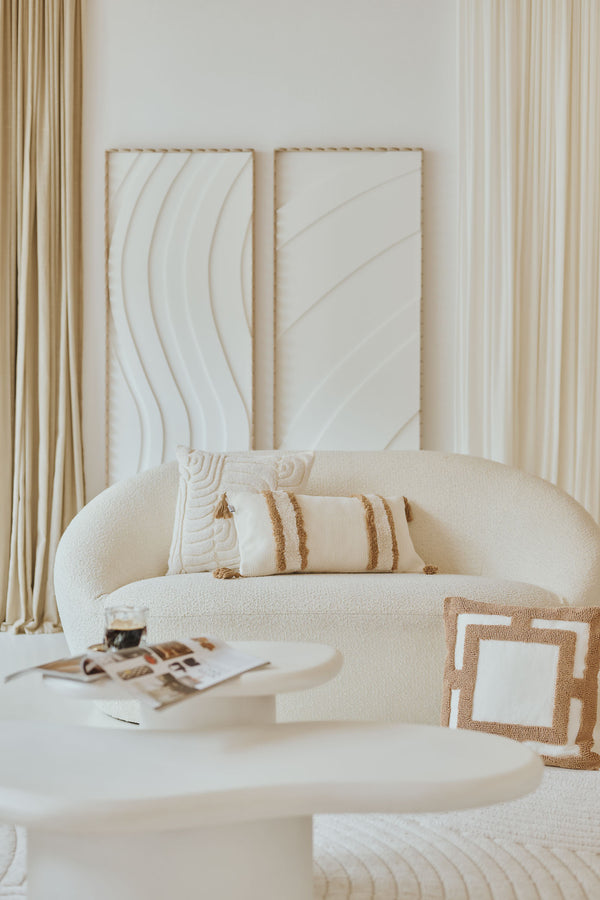 CLARA – Cotton blend tufted cushion cover, 30x60 cm