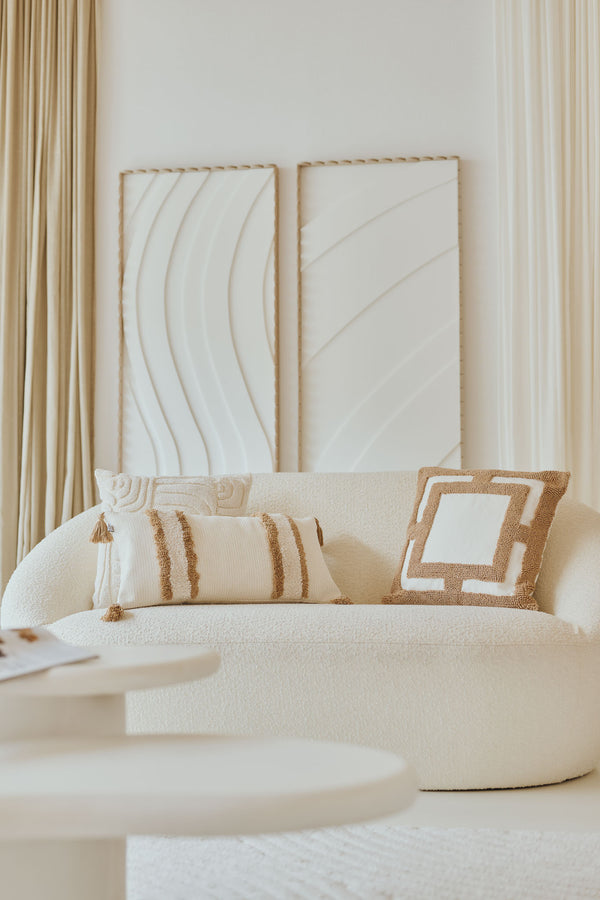 CLARA – Cotton blend tufted cushion cover, 30x60 cm