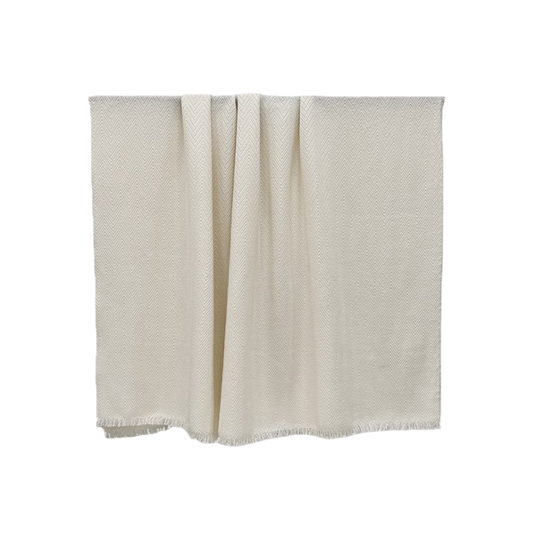 HERRINGBONE – Wool mix plaid, 160x200 cm