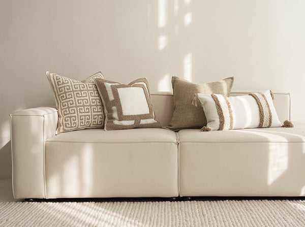 AMELIE - Tufted Cushion Cover Linen Mix, 50x50 cm