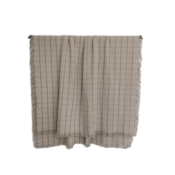 WASABI – Linen cotton blanket, 130x200 cm