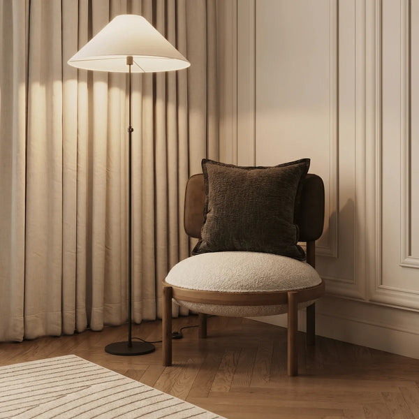 LEA - Housse de coussin tuftée, 50x50 cm
